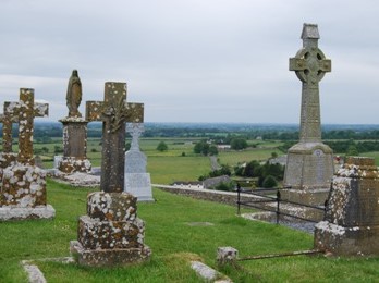 Rock of Cashel Cemetery in Ireland